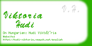 viktoria hudi business card